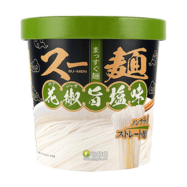 Chukabo Su-men - Instant Noodles, Sichuan Peppercorn and Salt Flavor 2.72oz 【Non-Fried Noodles】【Straight Noodles】