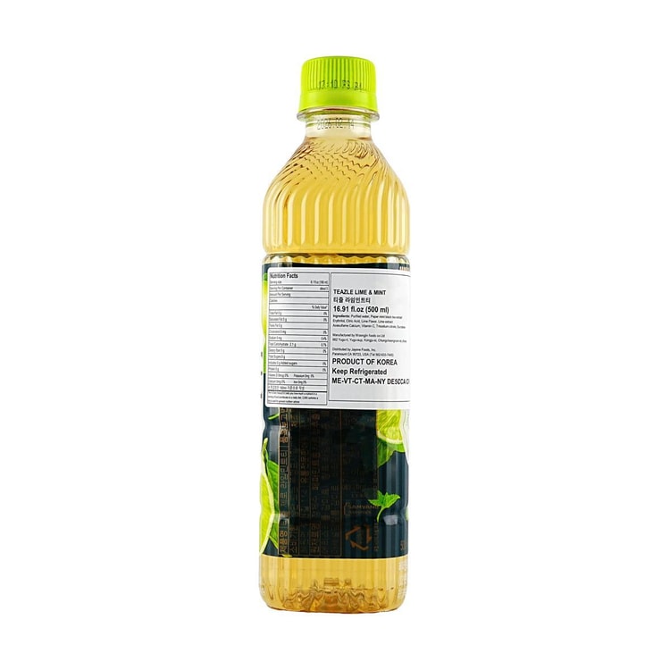 TEAZLE 韓國TEAZLE 青檸薄荷茶果味飲料500ml【無糖0卡路里】 - Yami
