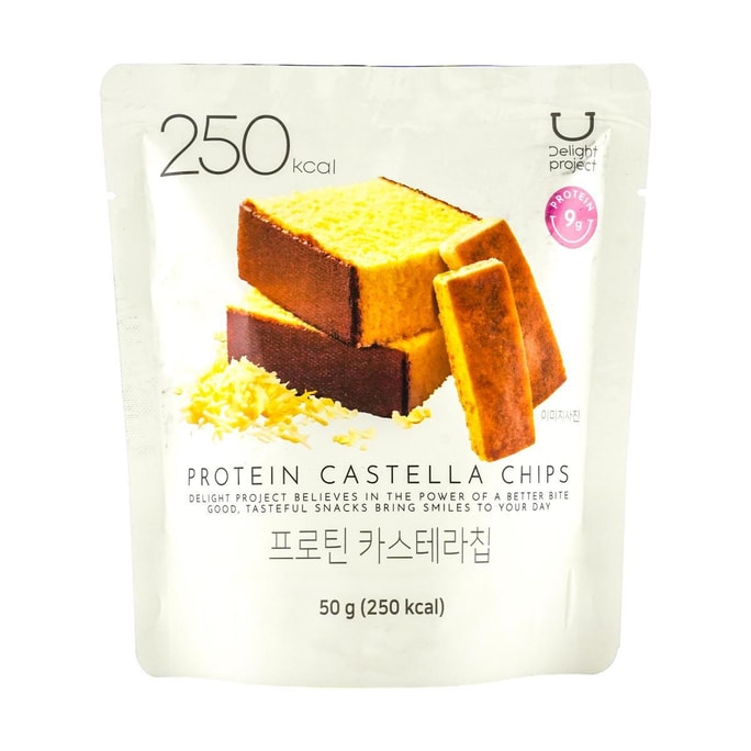 韓國DELIGHT PROJECT 蛋白質戚風蛋糕脆片 50g【Olive Young必買 低卡點心】