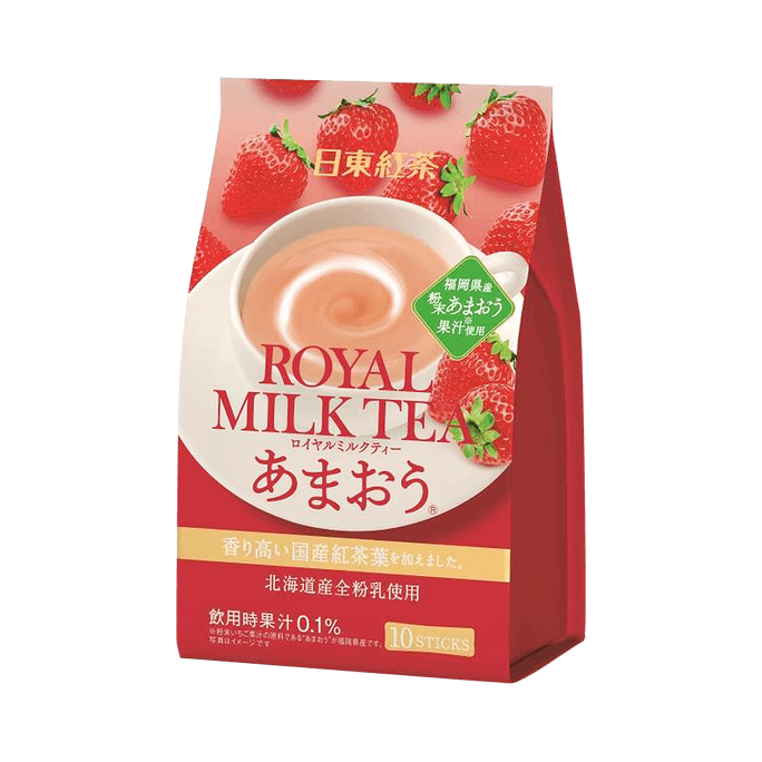 NITTOH-TEA 日东红茶||醇香丝滑皇家奶茶||草莓味 14g×10袋