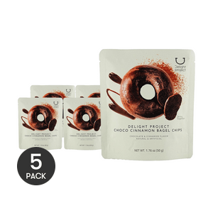 【올리브영 1위】초코 시나몬 베이글 칩, 1.76온스 *5개【5팩】【온라인 단독】【저칼로리】