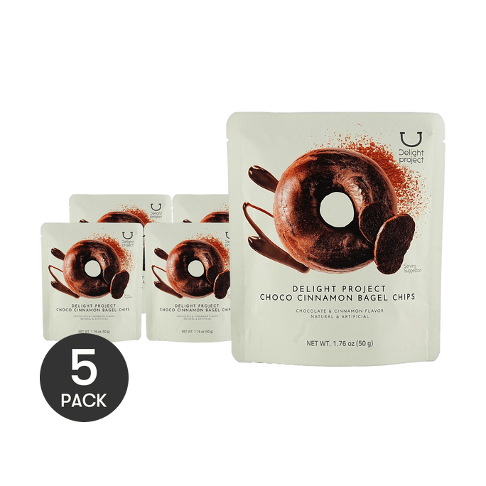 【Olive Young's #1】Choco Cinnamon Bagel Chips,1.76 oz *5【5 Packs】【Online Exclusive】【 Low Calories】