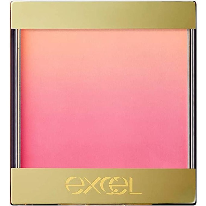 发货最新包装【日本直邮】日本SANA EXCEL Gradation Blush 高显色渐变腮红 #AB01 peach&peach 甜桃派对 8g
