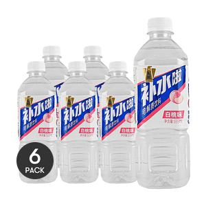 東鵬 補水啦 電解質水 白桃味 555ml *6【6份超值裝】【張雪機車同款】