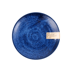 日本NITORI尼达利 KARU-ECLE AKITO系列 陶瓷圆盘子 宝蓝色 6.3"