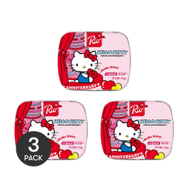Sanrio Collaboration Hello Kitty Peach Mint Candy Sugar Free, 0.49 oz *3【3 Packs】
