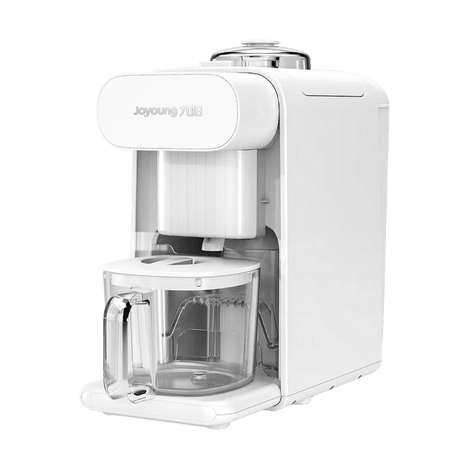 JOYOUNG Mini Multi-Function Automatic Soy Milk Maker - Automatic Boil and Filter, No need to Hand Wash - White - DJ06U-K