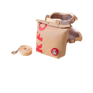 [中国直送] ヒッピー犬用リュック リーシュ ベストスタイル 小型ペット犬用ウォーキングリーシュ テイクアウトバッグ リュック サイズM 7-14ポンド 150cm * 1個