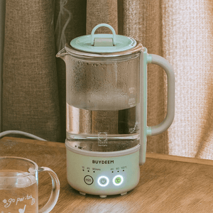 【立减$10到手价$99.9】BUYDEEM北鼎 养生壶 家用多功能办公室小型一人煮茶壶迷你煮茶器 K32 600ml 浅衫绿 【不含萃取篮版】