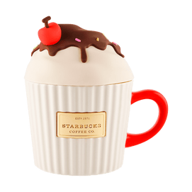 Dessert Sprinkles Cupcake Mug with Lid 330ml