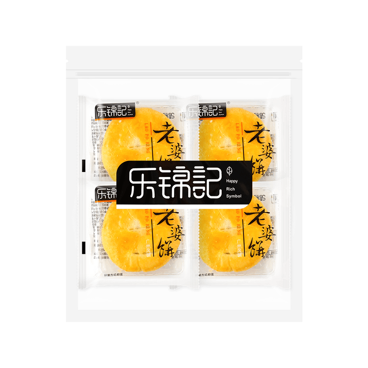 乐锦记 广州风味老婆饼 老式酥饼糕点面包 370g 12