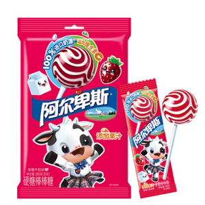 【全米直送】アルパイン ロリポップ ストロベリーミルク味 20本（200g）