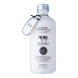 SCENTIO MILK PLUS Whitening Milk Bath Cream Co-Enzyme Q10 450ml