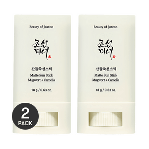 Matte Sun Stick with Mugwort+Camelia SPF50+ PA++++  0.63 oz*2【Value Pack】