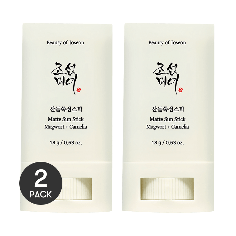 Matte Sun Stick with Mugwort+Camelia SPF50+ PA++++, 0.63 oz*2【Value Pack】 3