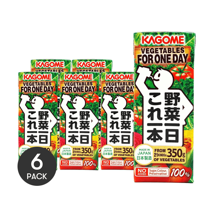 Fruit and Vegetable Juice ,Soft Drink, Healthy Salad Dressing,6.76 fl oz *6【6 Packs】