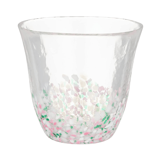 ISHIZUKA GLASS 石塚硝子||津轻 樱花盛开玻璃杯||樱花新绿 260ml