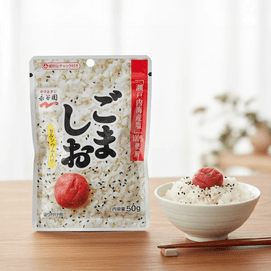 고마 시오 후리카케 - 참깨 소금 밥 양념, 47g (1.76oz) 【칼슘 함유】【밥, 오니기리, 초밥, 계란 프라이에 사용 가능】