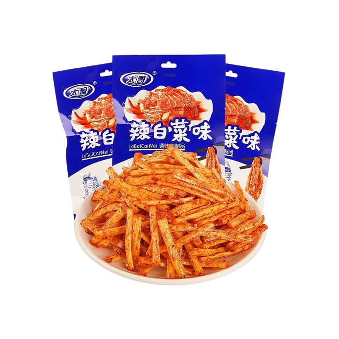 【中國直郵】 黑五大促 太哥 「辣白菜辣條」62g*10包 懷舊童年零食 辣休閒小吃