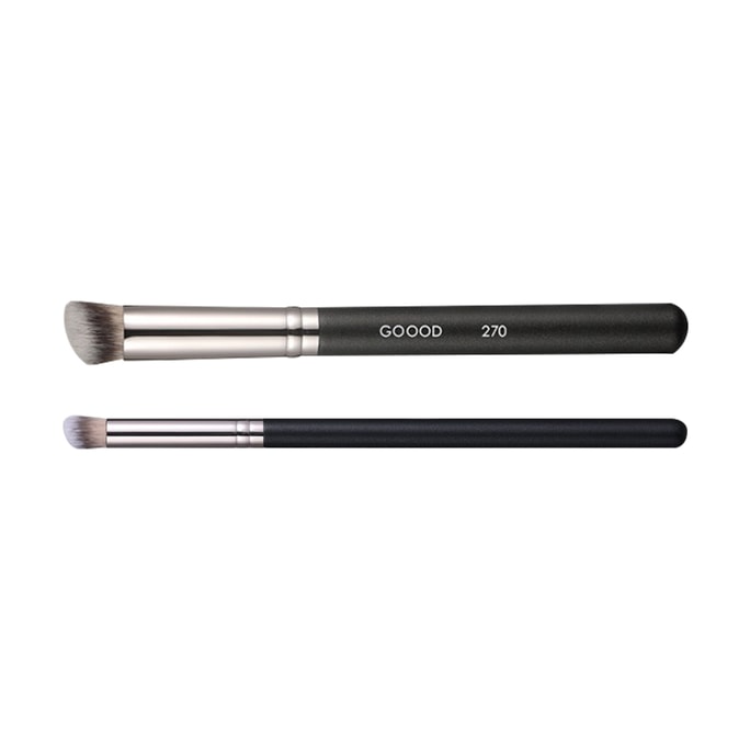 Set of two Concealer Brushes With Gift Air Cushion Puff and Protection Tube