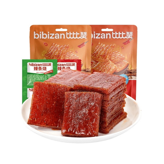 Spicy strips 180g childhood classic spicy strips  individually packaged appetizing food braised beef flavor