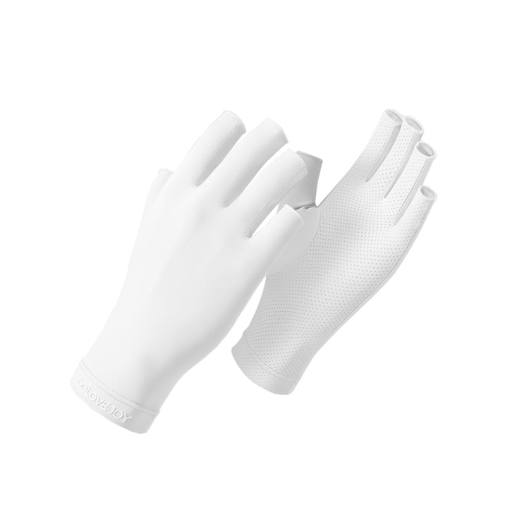 Sunscreen Gloves Hyaluronic Acid Skin Breathable Driving UV Protection Ice  Silk Gloves Cherry Blossom White - Yamibuy.com