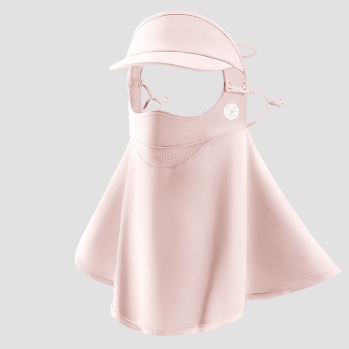 Ice Silk Sunscreen Mask Face Gini Pink