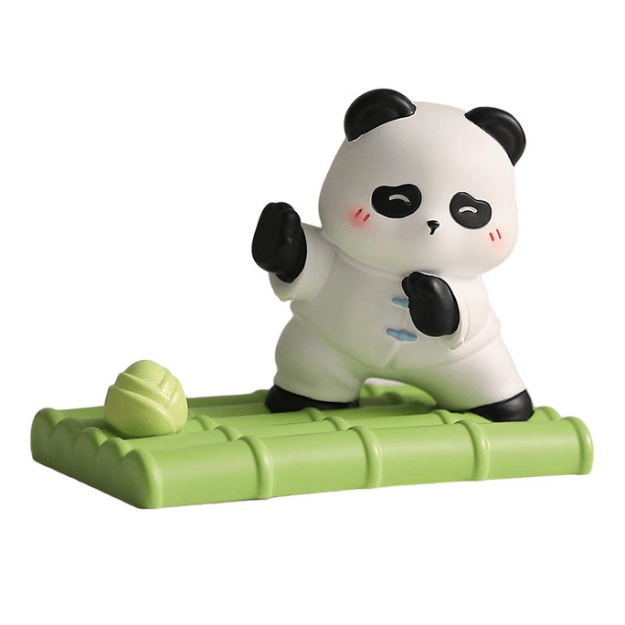 Artisanguest Creative Chinese Style Panda Tai Chi Mobile Phone Stand Cute Decoration Birthday Gift 1