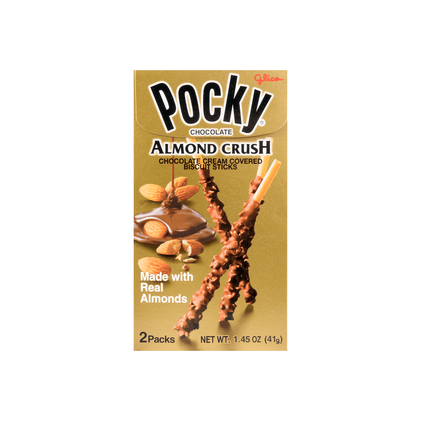 Japanese Almond Crush Pocky Chocolate Cookie Sticks, 1.45oz
