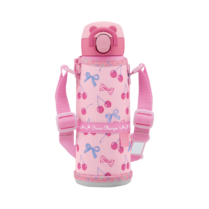 ZOJIRUSHI 象印||儿童附杯套便携保温杯SM-UA||粉色樱桃PZ 480ml