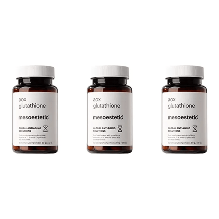mesoestetic glutathione aox Glutathione Anti-Oxidation & Anti-Glycation Pills 60  Capsules/Bottle✖️3