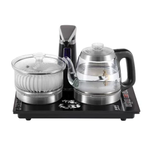 Fully Automatic Electric Water Heating Kettle For Boiling Water, Disinfection, Tea Brewing. Gongfu Tea Set. Desktop Integrated Tea Stove. 110V. Black Handle Kettle. Disinfection Model. 37x20. 1 Set.