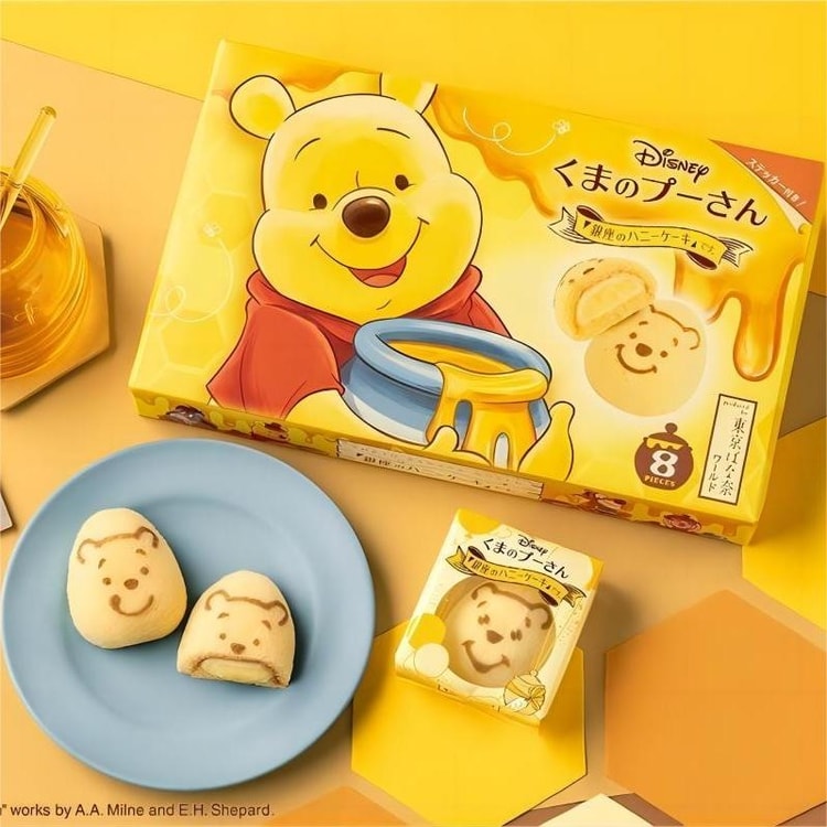 菓子 pooh TOKYO BANANA DISNEY Winnie The Pooh Honey Flavor 8 PCs - Yami.com