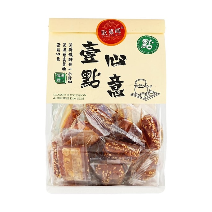 耿菓峰 一點心意 酥三刀 蜜三刀芝麻點心 400g【老式傳統糕點油果子】【河南洛陽特產】【春節年貨必買】