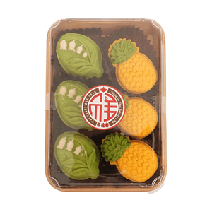 祥德齋 鳳梨+茉莉花酥 6枚混合裝 300g 【中式傳統糕點】【清新花果香】