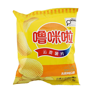 Chips de pomme de terre Yunnan-Guizhou saveur originale 1.76oz tranches de pomme de terre altitude élevée