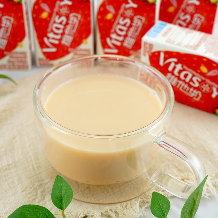 香港VITASOY維他奶 士多啤酒草莓口味豆奶 250ml*6盒【新品上市】 3