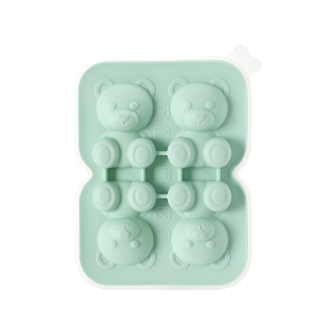 Silicone Homemade Ice Cube Mold 4 Cell 1PC