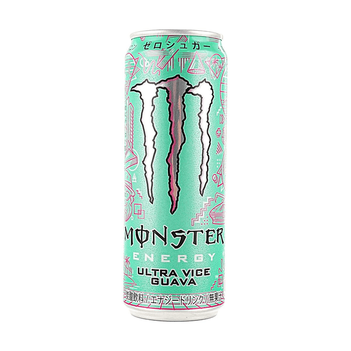 Monster Energy Ultra Vice Guava, Sugar Free Zero Calorie Energy Drink, 12.01 fl oz