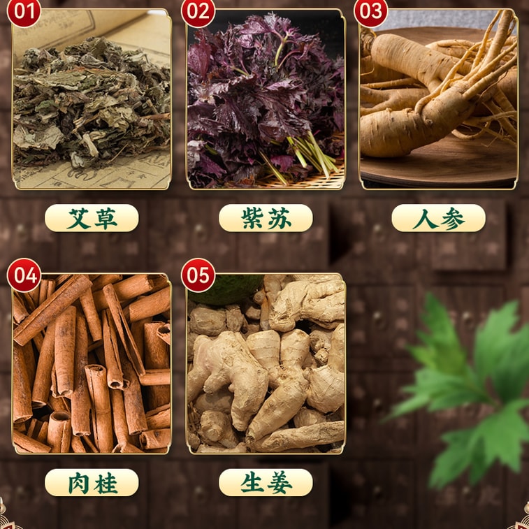 【中国直邮】 北京同仁堂 艾草三伏贴  改善关节疼痛  舒眠艾草贴 安神助眠  20贴/盒 3