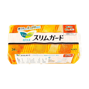 Slim Touch Mini Sanitary Pads Daily Use Thin & Comfortable 6.69in 34pcs