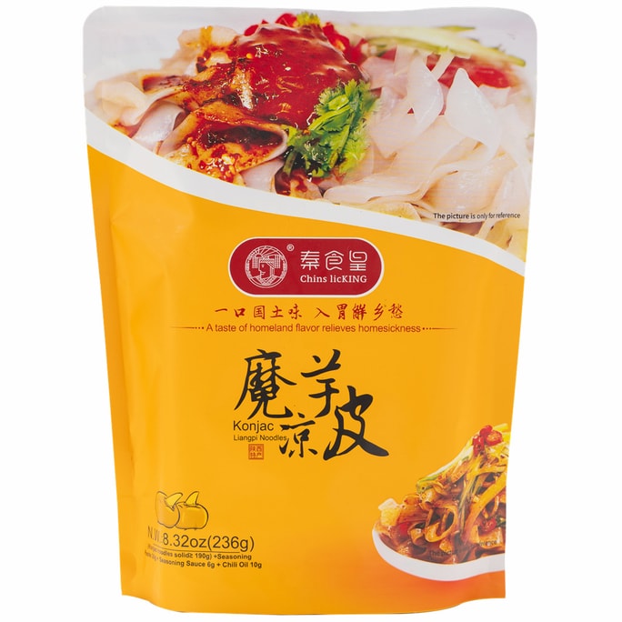 秦始皇帝こんにゃく冷麺 胡麻風味 236g [低脂肪・低カロリー 軽食代替品] [Yami限定] リニューアル