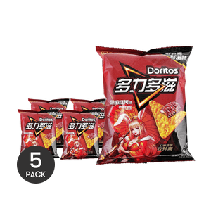 Doritos Corn Chips Flame BBQ 2.39 oz*5