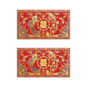 Wenchuangxi Word Wedding Red Envelope Dragon Phoenix Double Happiness 18*10cm*2