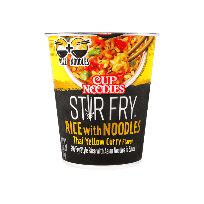 Thai Yellow Curry Stir Fry Rice with Noodles - Instant Noodles, 2.61oz