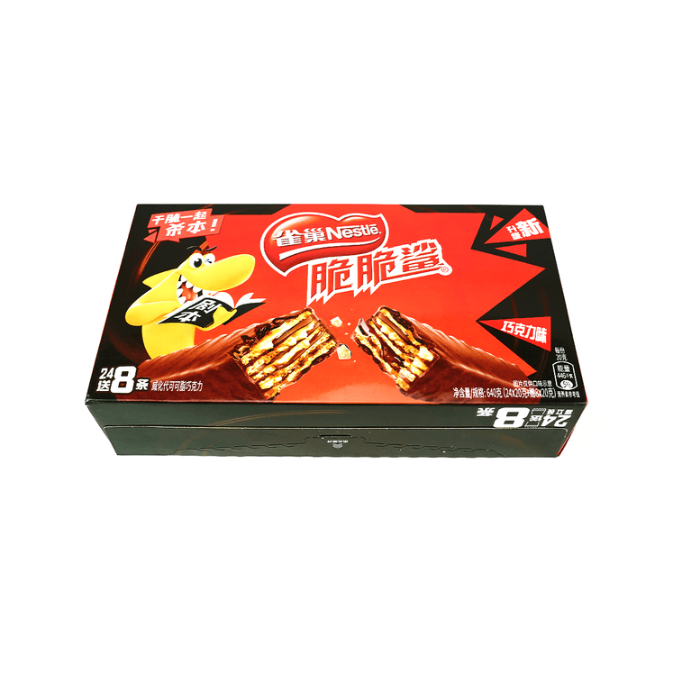 大陆版雀巢NESTLE 脆脆鲨 威化巧克力饼干 巧克力味 595g 14
