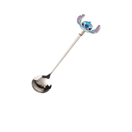 【中国直邮】 川岛屋 史迪仔304不锈钢勺子搅拌勺小勺甜品勺19.5cm*1个