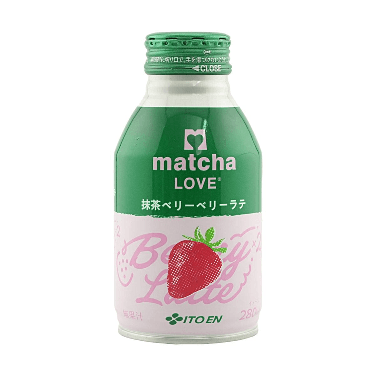 日本ITO EN伊藤園 MATCHA LOVE抹茶草莓莓果拿鐵飲料 280ml【香濃宇治抹茶碰撞酸甜草莓】 4