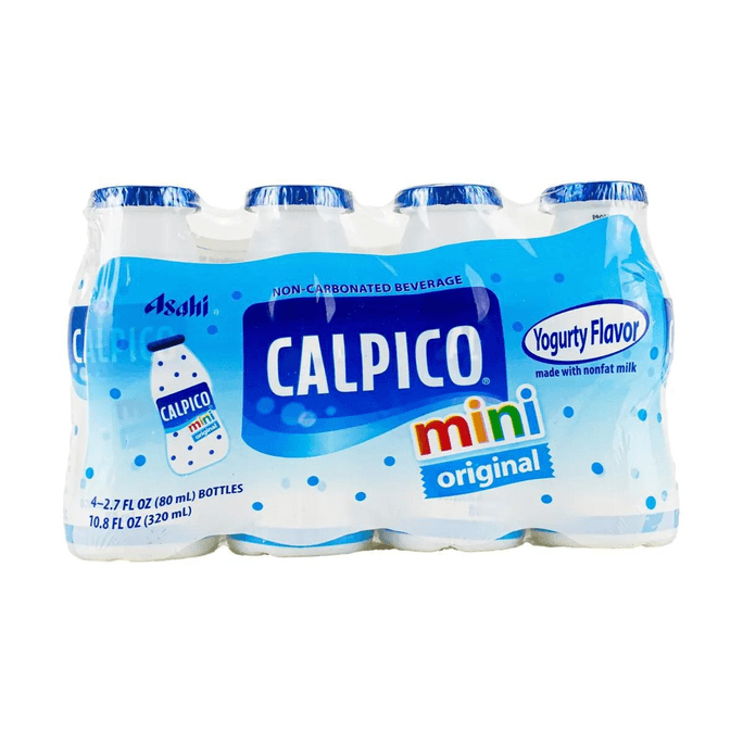 日本CALPICO 無碳酸天然無色素乳酸菌優格飲料 原味 迷你4瓶裝