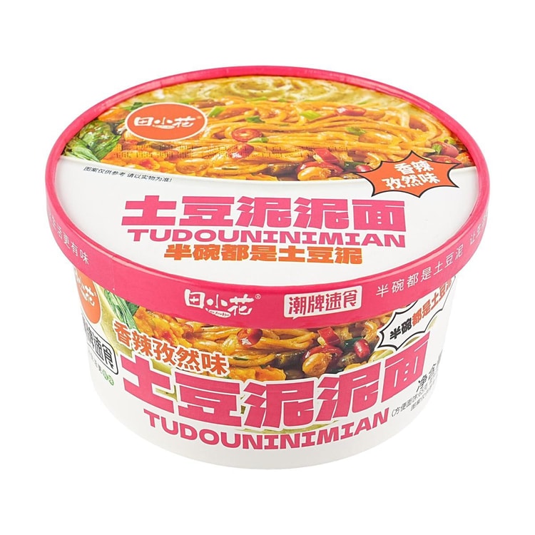 TianXiaoHua Mashed Potato Noodles, Spicy Cumin Flavor, 4.09